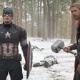 Chris Evans and Thor in 'Avengers'