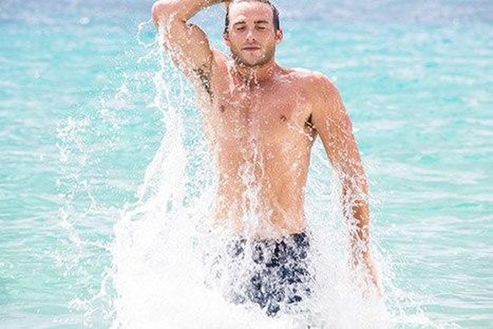 Scott Eastwood models for Davidoff Cool Water in Hawaii.