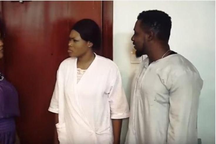 Daniel K Daniel, Daniela Okeke, Mercy Macjoe on set of "Flaws"