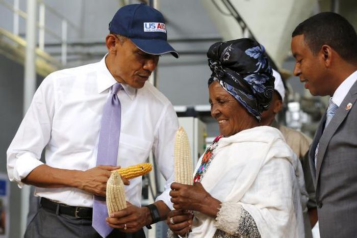 Obama heads to African Union at end of tour to build ties