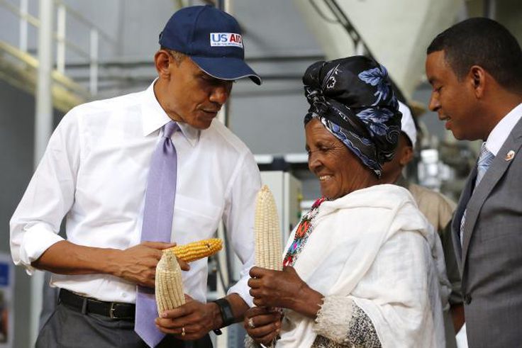 Obama heads to African Union at end of tour to build ties