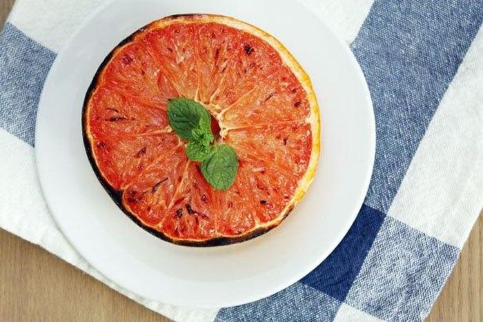 Broiled grapefruit