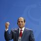 Egypt's President Abdel Fattah al-Sisi addresses a joint news conference with German Chancellor Angela Merkel following talks at the Chancellery in Berlin, Germany June 3, 2015. REUTERS/Fabrizio Bensch