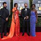 The Black Panther cast show up on the red carpet at the Golden Globes