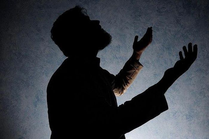 A Muslim man praying