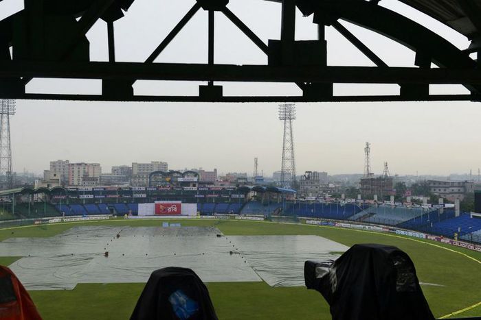 India hampered by rain as Test with Bangladesh ends in a draw