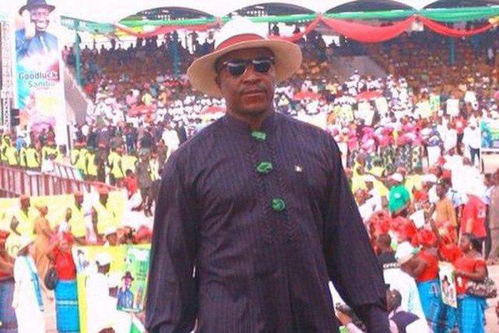 Alibaba at President Goodluck Ebele Jonathan's official declaration in 2011