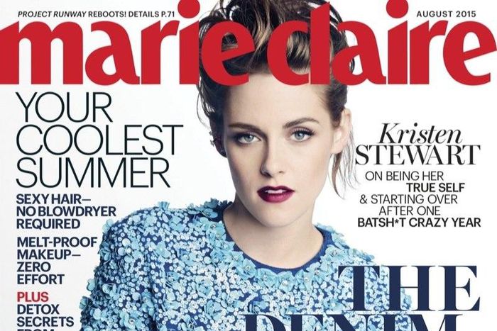 Kristen Stewart covers Marie Claire US August 2015 cover