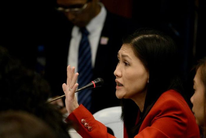 Ex-banker Maia Deguito was found guilty on eight counts of money laundering which carry a minimum of four years each behind bars