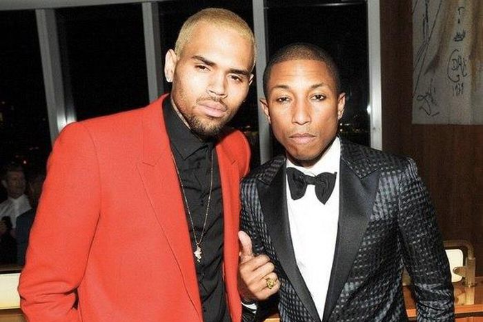 Chris Brown and Pharrell Williams