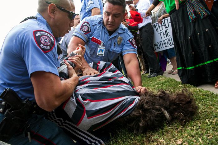 In Texas, Trump's Visit Offers Two Views of a Border
