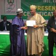 Senator Bukola Saraki receives certificate of return