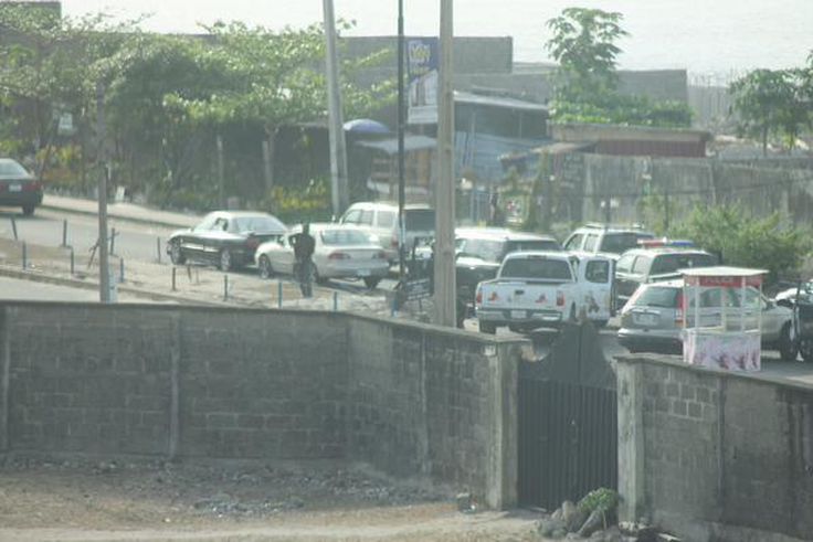 Photo showing the on-going Lekki shooting, March 12, 2015