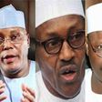 Former Vice President, Atiku Abubakar, APC Presidential candidate, Muhammadu Buhari and Kano State Governor, Musa Kwankwaso