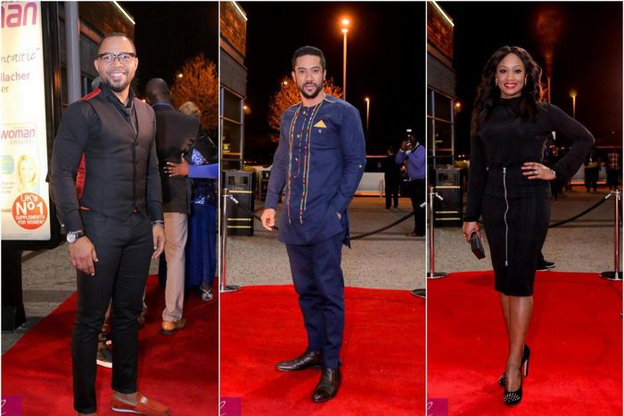 Ramsey Nouah, Majid Micheal, Uku Eke at Busted Life Movie premiere