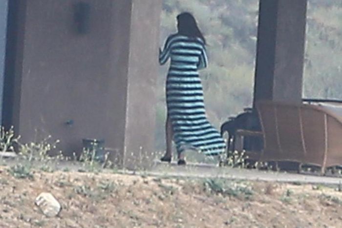 Bruce Jenner wears a dress in Malibu