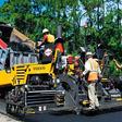 Road construction project. 