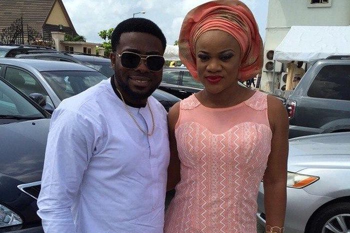 Richie and Uchenna Nnanna Maduka at the church on Sunday, May 3, 2015