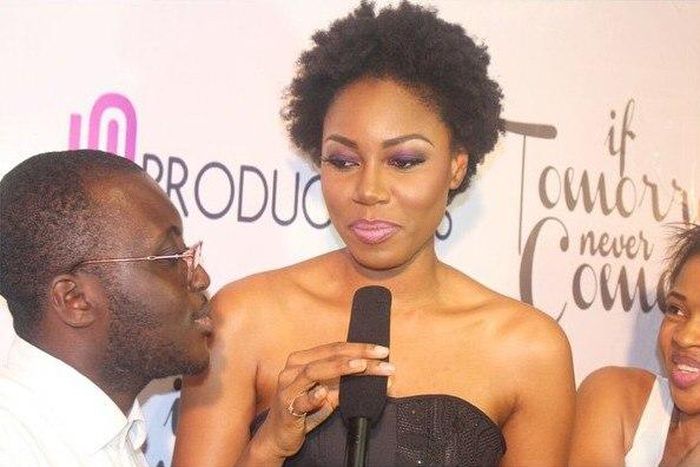 Yvonne Nelson at her movie premiere