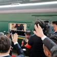 Kim Jong Un (C, pictured during his March 2018 visit to Beijing) has his own special train for his trips to China