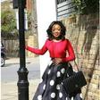 OOTD Insiration: Vibrant top over polka dot skirt