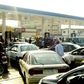 A fuel queue in a Nigerian petrol station