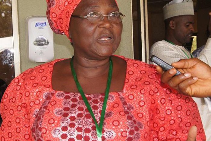 Professor Anyanwu being interviewed by a journalist in Abuja.