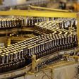 Bottles of beer move along a production line at the South African Brewery in Alrode  in a file photo.     REUTERS/Siphiwe Sibeko