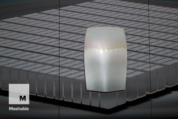 The Powerwall at the demonstration.