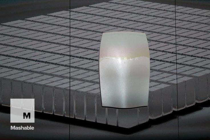 The Powerwall at the demonstration.