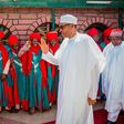 President Muhammadu Buhari visits Emir of Daura on June 19, 2015.