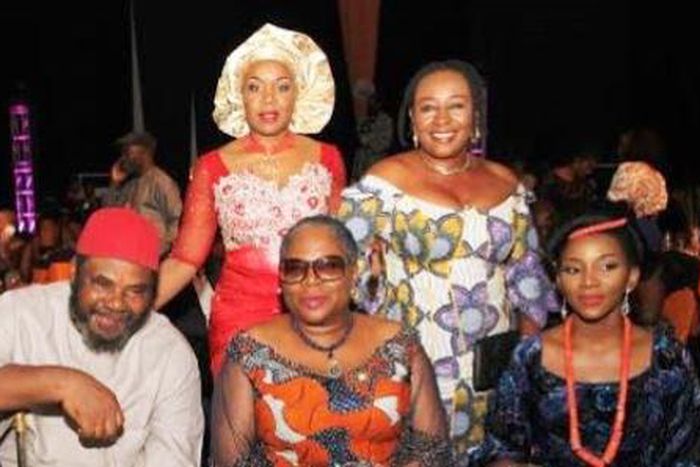 Wangi Mba Uzoukwu, Patience Ozokwor, Pete Edochie, Onyeka Onwenu and Genevieve Nnaji at the Africa Magic Igbo launch in Enugu