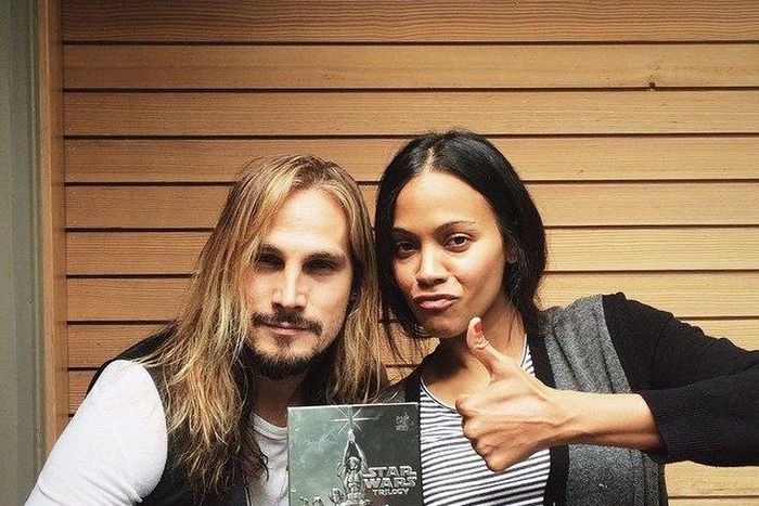 Marco Perego and wife, Zoe Saldana enjoying each other's company