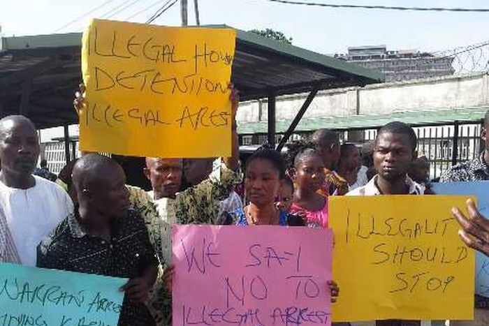 Protesters demanding Buruji Kashamu's release