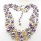 A vintage costume jewelry