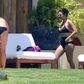 Kourtney Kardashian spotting a black bikini and high waist in Mexico