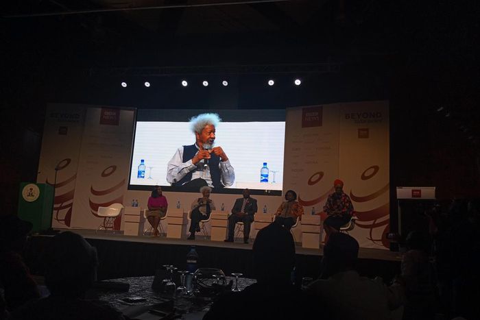 Nobel laureate, Sole Soyinka, speaks on the dangers of fake news.