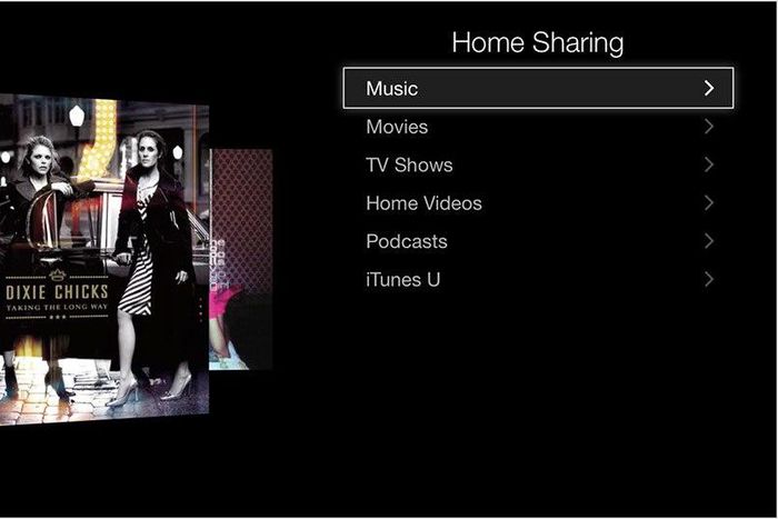 Apple Home Sharing interface.