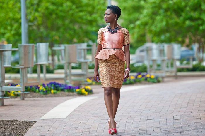 Peplum detailed ankara look