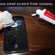 Removing scratches from screens