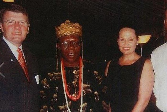Chief Maximus Osuamadi with the Australian deputy PM
