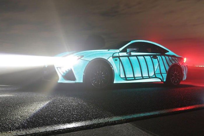 The Lexus RC F Coupe 'heartbeat car'