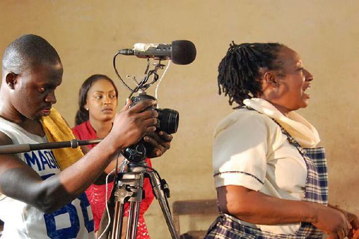 Patience Ozokwor , Nuella Chikere on set of 'School Age.'