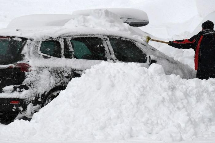 Roads, rail services and schools have been forced to close in Austria, villages have been cut off and the forecast is for more snow