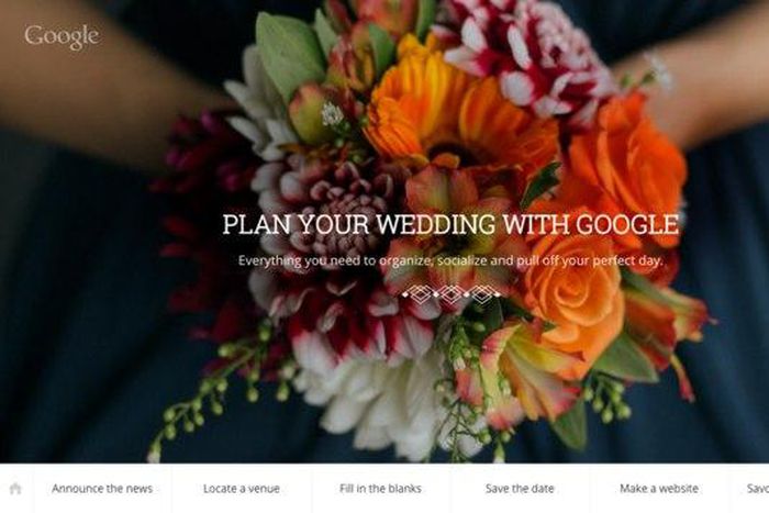 Google's wedding planner
