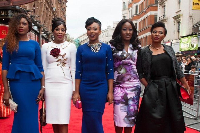 Omoni Oboli, Nse Ikpe Etim, Dakore Akande, Ireti Doyle, Mo Abudu at the BFI London film festival