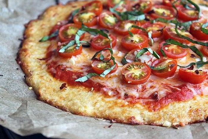 Cauliflower crust pizza