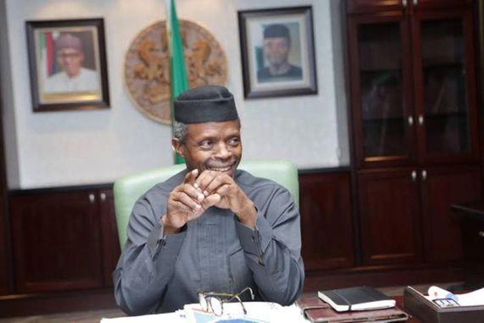Vice President, Yemi Osinbajo spends first day in Aso Rock office
