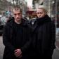 Pyotr Pavlensky, left, and his former partner Oksana Shalygina in Paris in January 2017.