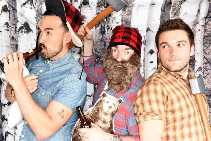 lumberjack-themed bro-dal shower